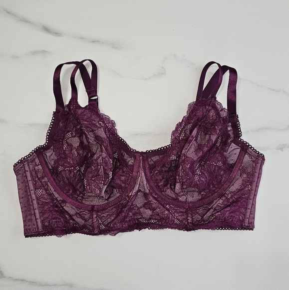 Torrid Bra! Purple Lace! Underwire! Size 0X! NWT! - Picture 6 of 9